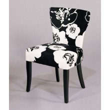 348 Black & White Floral Side Chair…2 Pack
