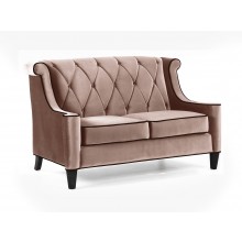 Barrister Loveseat Caramel Velvet