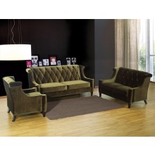 Barrister Sofa Green Velvet